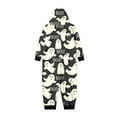 thumbnail image 4 of TAIAOJING Family Matching Onesie Pajamas Kids Cute Ghost Day Hooded Zipper Jumpsuit Romper Jumpsuit Comfy Family Home Loungewear Matching Pajamas 4-5 Years, 4 of 5