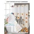 thumbnail image 4 of No Hook Cloth Fabric Shower Curtain with Snap in Liner, Fall Waterproof Shower Curtains Set with See Through Top Window, Thanksgiving Pumpkin Sunflower Autumn Leaves Bath Curtains Shower 36"x78", 4 of 6