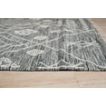 thumbnail image 4 of EORC REH43CH2X8 2 x 8 ft. Punja Killim Contemporary Area Rug, Charcoal, 4 of 8