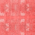 thumbnail image 1 of Ahgly Company Machine Washable Indoor Square Abstract Red Modern Area Rugs, 7' Square, 1 of 4