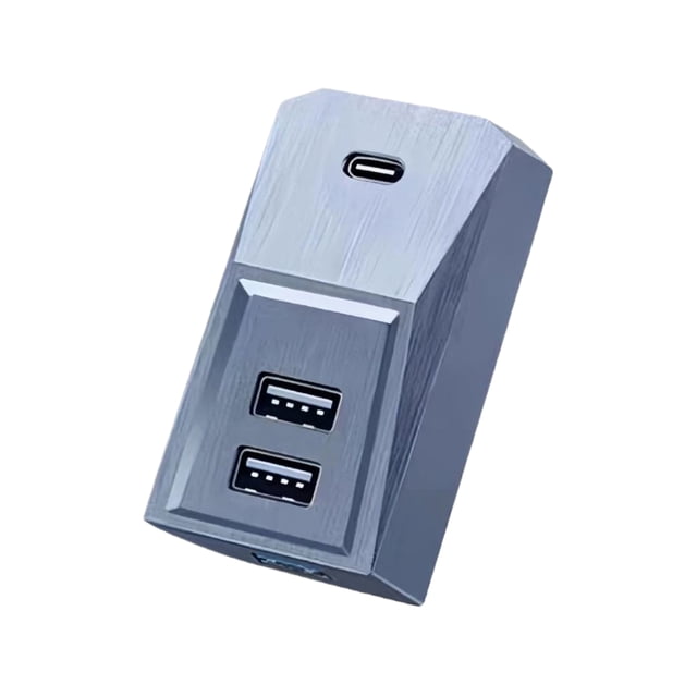 ZheElen Chargeur Rapide USB pour Modèle ForTesla Y Boîte à Gants Plug And Play Station d'Accueil 3