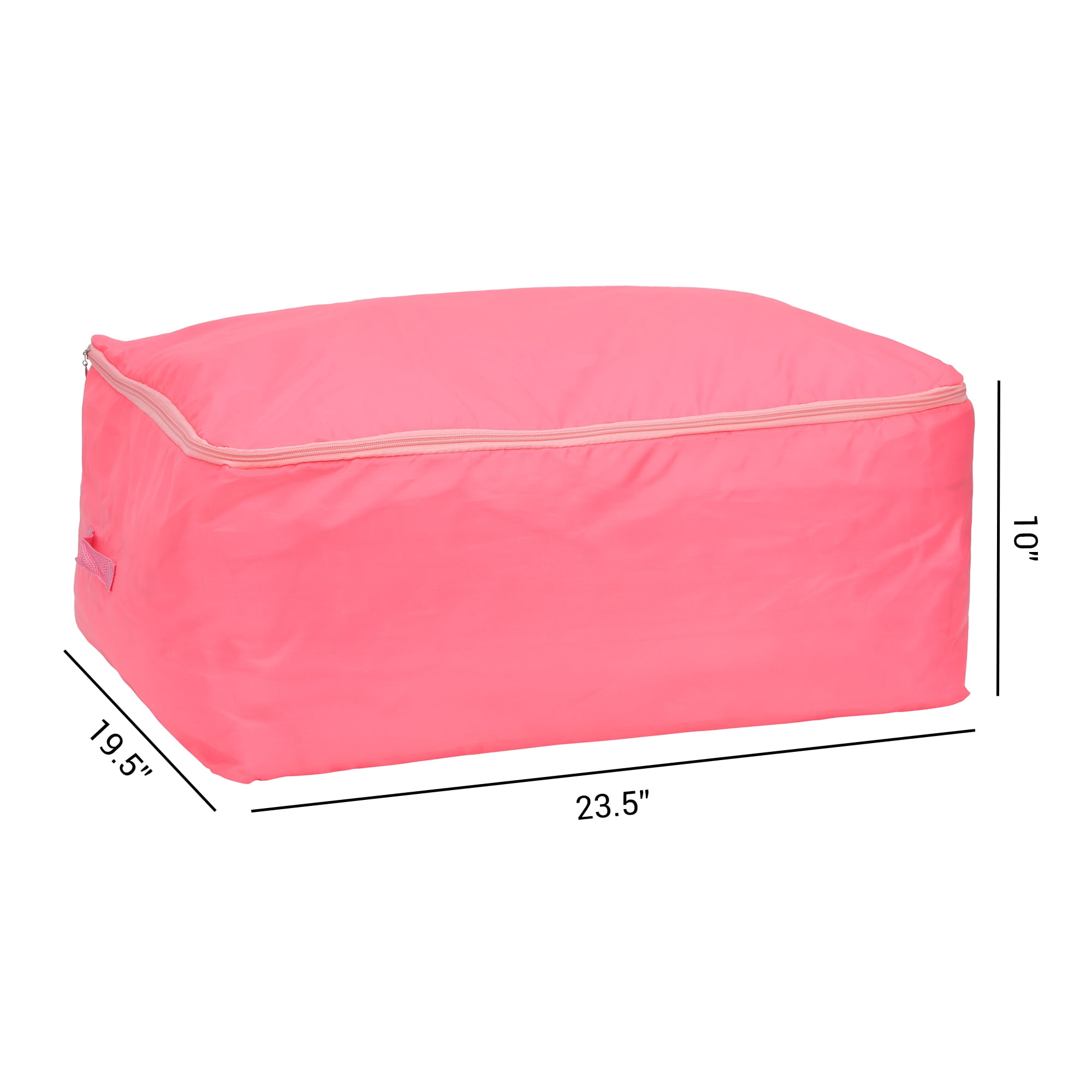 Unique Bargains 1 Pack Clothes Storage Bags Moving Bags Pink 23.5*19.5*10in