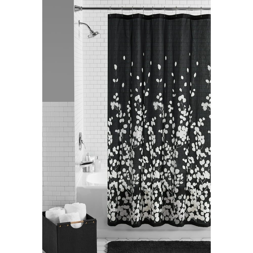 Mainstays Sylvia Lightweight SemiSheer Fabric Shower Curtain, 72" x 72