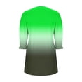 thumbnail image 7 of Nmnitkp Casual Dresses for Women New Style Fashion Leisure Solid Elastic Cuffs Long Sleeve V-Neck Dress Green,S, 7 of 7