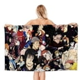 thumbnail image 1 of Manga Kaisen Toalla de playa de secado rápido con diseño temático, regalo para mujeres y niñas, ideal para cumpleaños, fans, amantes de la música, uso en la playa o al aire libre, 78 × 150 cm, 1 of 6