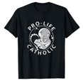 thumbnail image 1 of AALJY Pro-Life Catholic T Shirt Anti Abortion Womens Mens Gift, 1 of 5