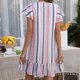 thumbnail image 3 of Vestido de manga corta para mujer, vestido de manga corta para mujer, vestido casual de verano, vestido casual de manga corta, diseñado meticulosamente, 3 of 6