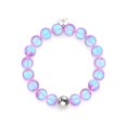 thumbnail image 2 of Lavender | Silver | Mermaid Glass Statement Bracelet, 2 of 9
