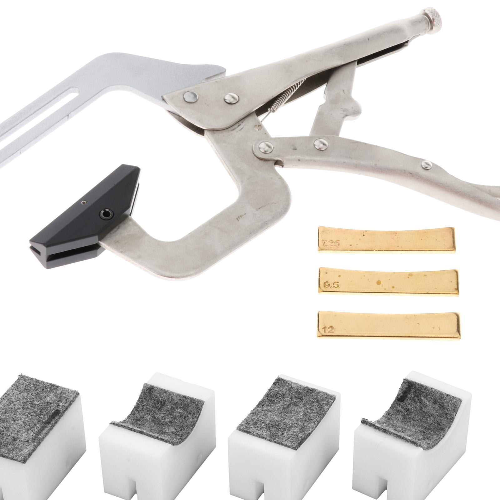 LeeQinersw Fingerboard Fret Press Insert Tool 7.25/9.5/12 Fret Inserts for Electric Guitar