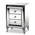 thumbnail image 2 of Baxton Studio Pauline Contemporary Glam and Luxe Mirrored 3-Drawer End Table, 2 of 9