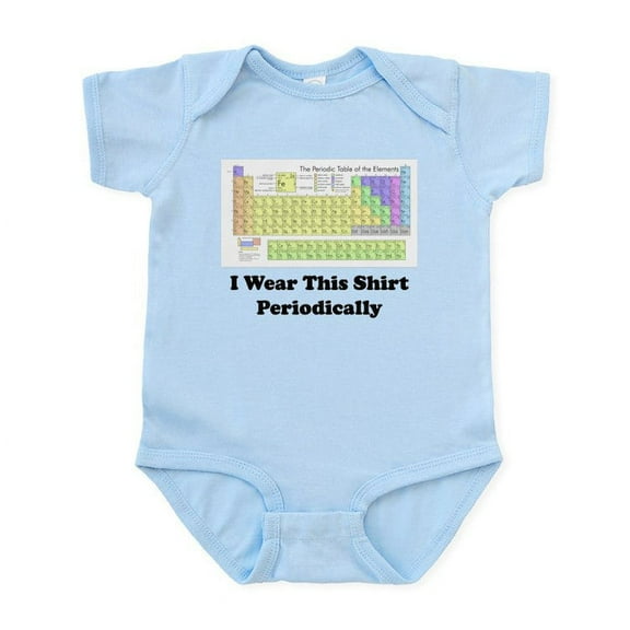 CafePress - I Wear This Shirt Periodically Body Suit - Baby Light Bodysuit, Size Newborn - 24 Months