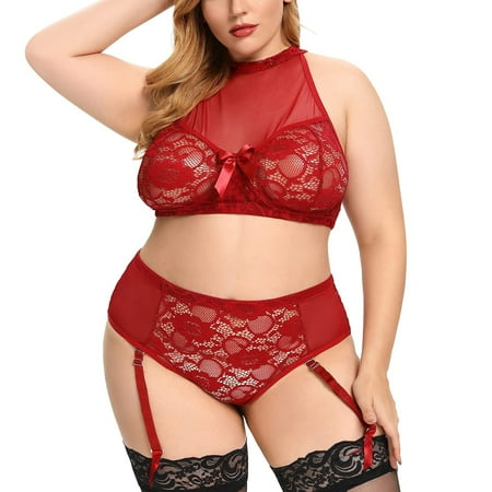 

Women Exotic Lingerie Lace Lace Breathable Suit 2 PCS Fashion Leisure Spring Summer Daily Sexy Holiday Club Vacation Nightwear Underwear Valentine s Day Gift