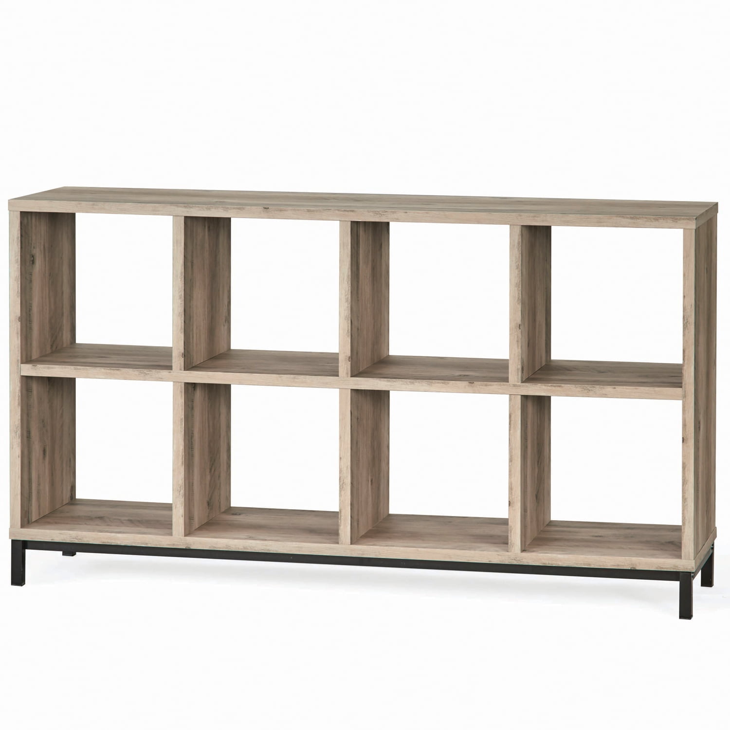 Better Homes & Gardens 8-Cube Organizer with Metal Base, Rustic Gray