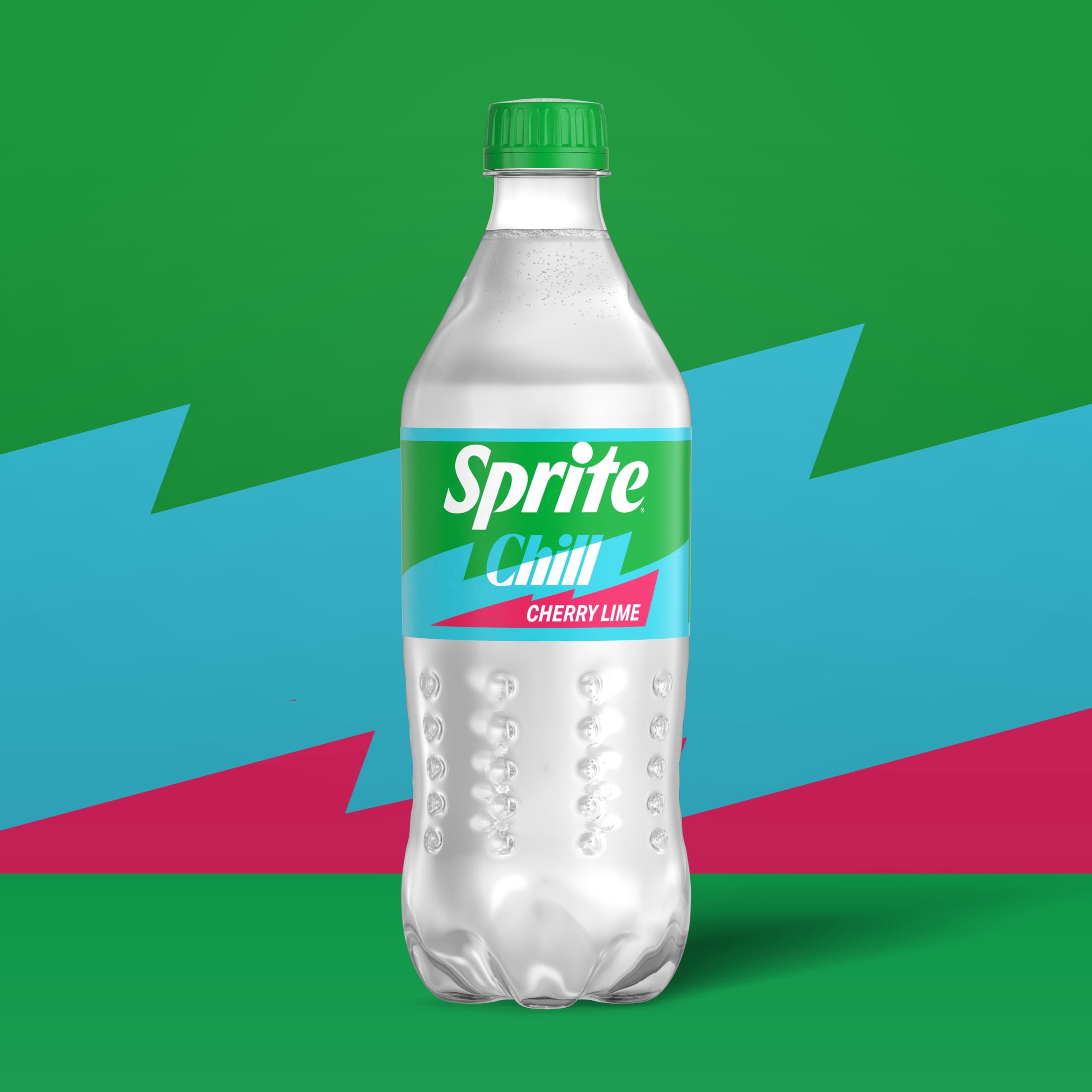 (5 pack) Sprite Chill Cherry-Lime Caffeine Free Soda Pop Bottle, 20 fl oz