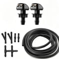 thumbnail image 1 of PEACNNG Fit Car Windshield Wiper Nozzle Set with 39.37” Hose  6 Connectors & Dual-Hole Spray Nozzles - RV Compatible, 1 of 7
