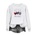 thumbnail image 2 of QUNYINEY Long Sleeve Sweatshirt for Women Independence Day Casual Sweatshirts Workout Crewneck Pullover Patriotic Loose Tops, 2 of 5