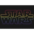 thumbnail image 2 of Kids Star Wars Pride Outline Rainbow Logo T-Shirt - Black - Medium, 2 of 3