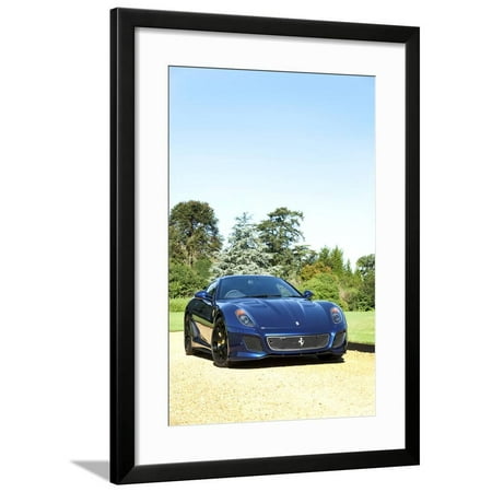 599 Wood - 2010 Ferrari 599 GTO Framed Print Wall Art