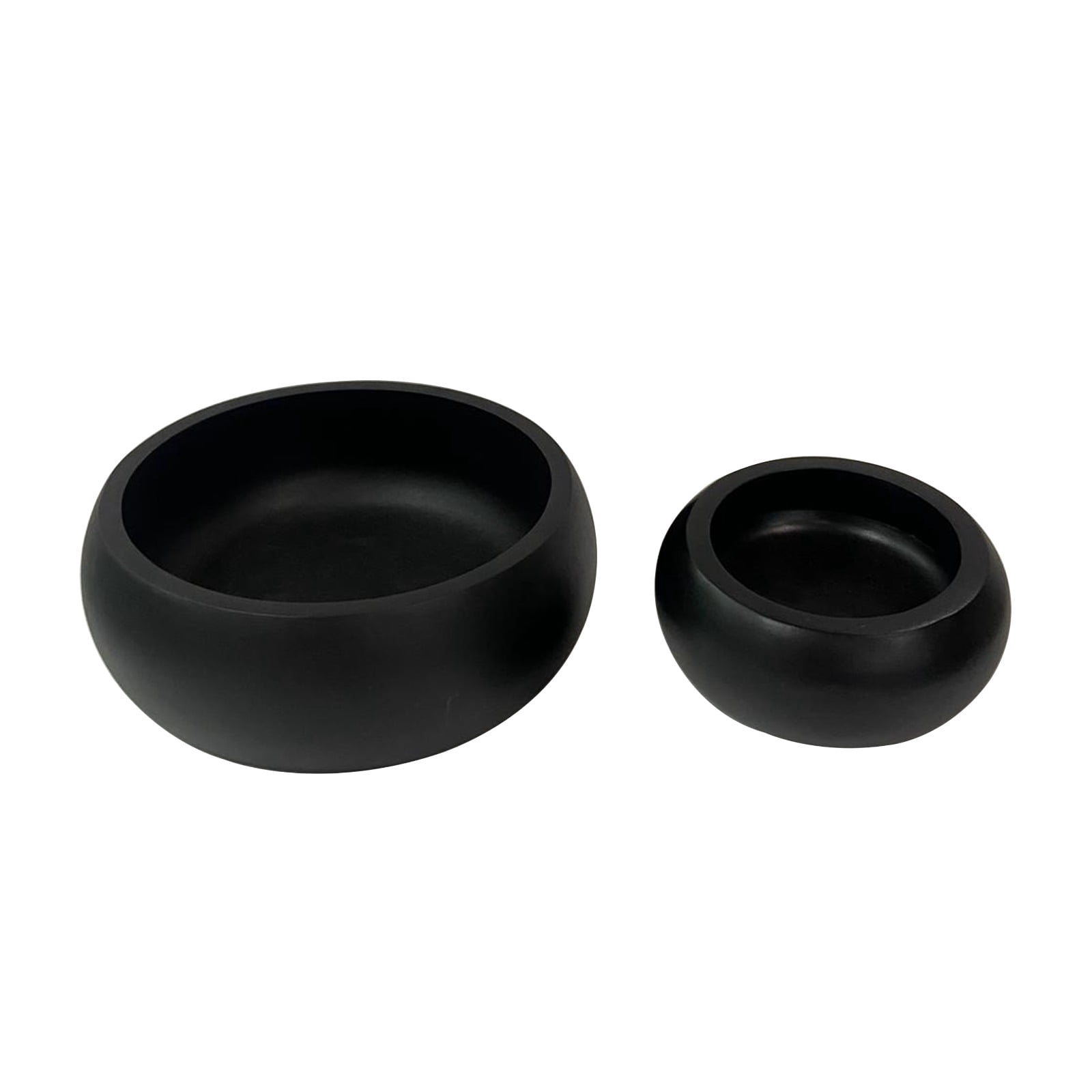 Better Homes & Gardens Small Wood Serving Bowl, Black, 2-pack