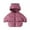 Pink, variant on Kids Down Alternative Padded Jacket Hooded Bear Ears Thickened Winter Coat Baby Toddler Outerwear,Size:18-24 Months