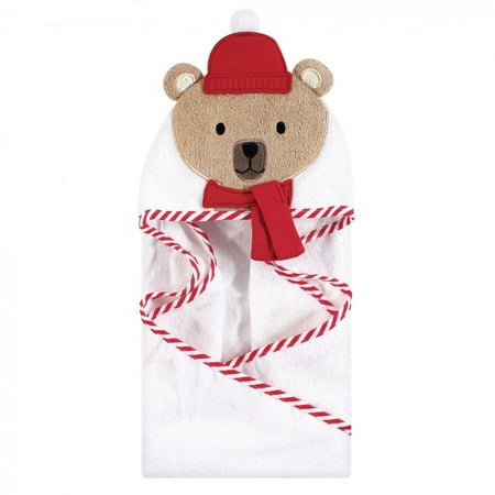 UPC: 0660168565379 | Hudson Baby Infant Cotton Animal Hooded Towel  Bear W Scarf  One Size