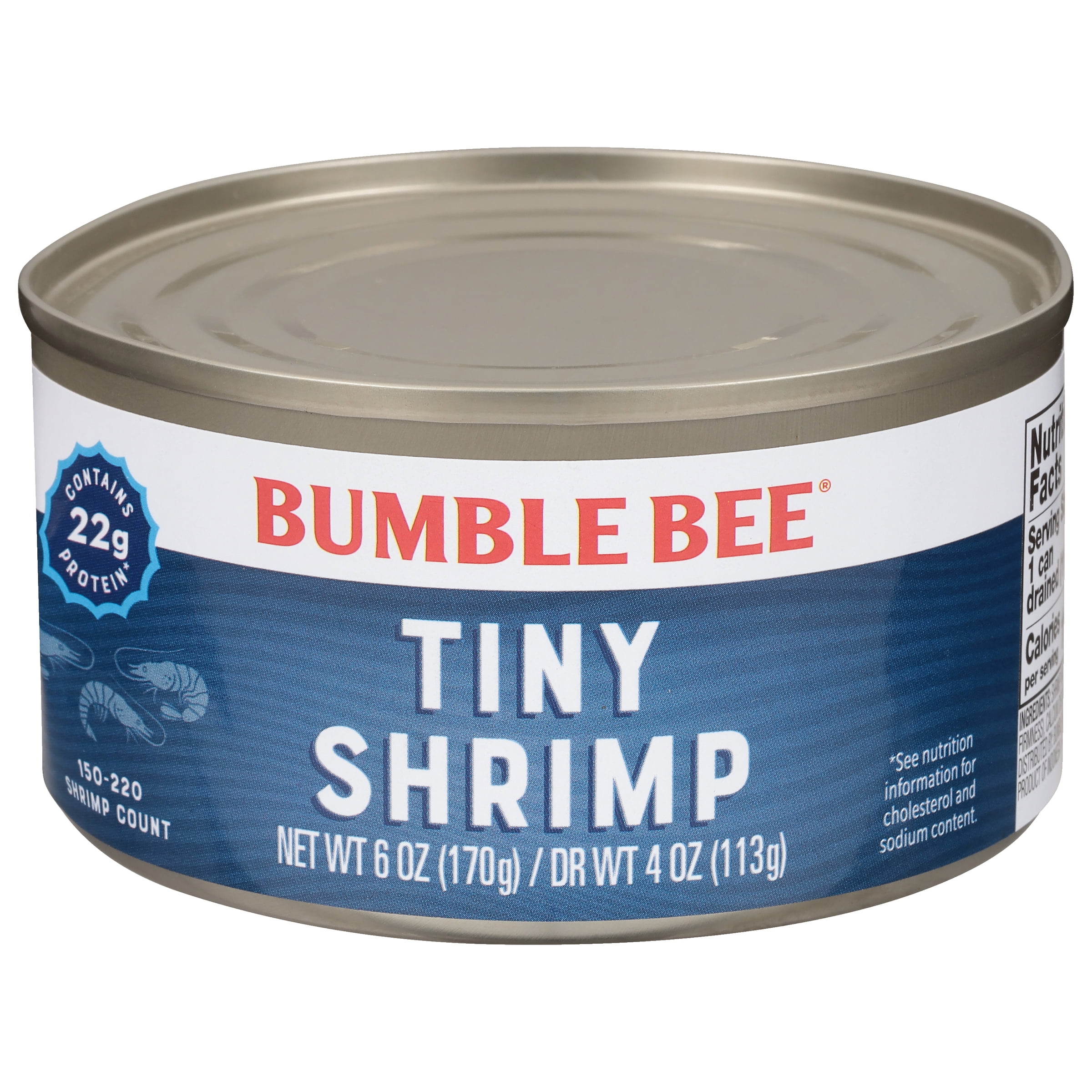 Bumble Bee Tiny Canned Shrimp, 4 oz Can