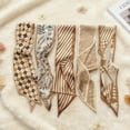 thumbnail image 4 of 5PCS Purse Scarf Set, Silk Scarf for Women, Fashion Scarves for Handbags, Lightweight Boho Headbands and Stylish Hair Accessories, 4 of 7