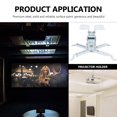 thumbnail image 2 of SHOWERORO Support de Projecteur Mural Robuste Acier Blanc 1 Ensemble pour Salle de Réunion, 2 of 8