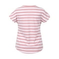 thumbnail image 5 of asdoklhq Maternity Clothes for Women,Ladies Stripe Print Lacing Round Neck Short Sleeve Maternity Breastfeeding Clothe Top, 5 of 9