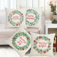 thumbnail image 2 of 4 fundas de almohada navideñas con texto "Happy New Year", para decoración del hogar YX1014-1, 2 of 8