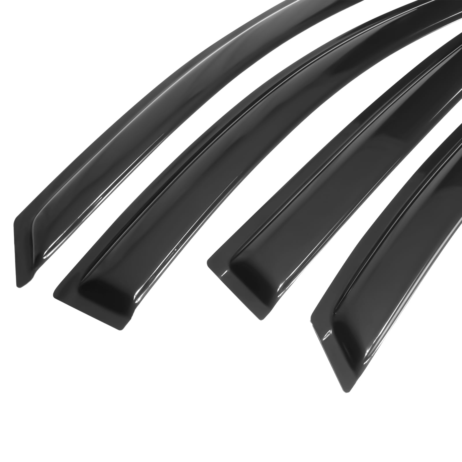 Ikon Motorsports Compatible with 06-13 Chevy Impala & 14-16 Impala Limited Sedan Acrylic Window Visors Vent Deflector Rain Guard 4Pc Set Outside Mount 2006 2007 2008 2009 2010 2011 2012 2013