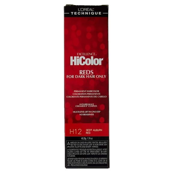 L'Oreal Excellence HiColor Deep Auburn Red, 1.74 Oz