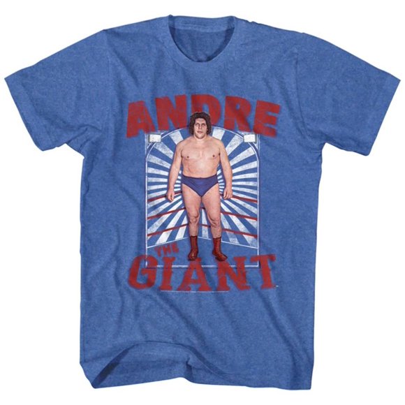 Andre The Giant- dans l'Anneau T-Shirt - Bleu