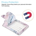 thumbnail image 4 of Fintie 2 Pcs Luggage Tags, Privacy Cover ID Label with Stainless Steel Loop and Address Card for Travel Bag Suitcase (Marble Pink), 4 of 6