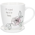 thumbnail image 5 of Pavilion Gift Company - Good Day - 17 oz Cup with Coaster Lid, 5 of 10