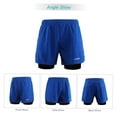 thumbnail image 6 of Shorts Men's 2-in-1 Running Shorts Quick Drying Breathable Active Training Exercise Jogging Cycle Shorts With Longer Liner, 6 of 7