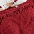 thumbnail image 6 of Home Soft Things Reversible Tweed Throw Blanket, Super Soft & Cozy - Chili Pepper, 50x60", 6 of 8