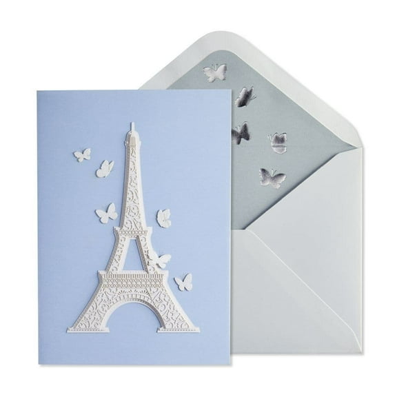 NIQUEA.D, Laser Cut Eiffel Tower Birthday Card