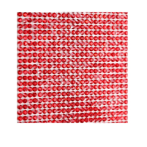 Billuyoard Etiqueta engomada de la cinta de diamantes de imitación de cristal presente decoración roja 6 cinta de doble cara Type2 NO2