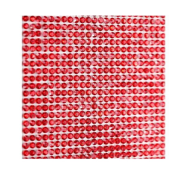Naiovety Crystal Rhinestone Ribbon Glass Drill Mesh Sticker Exquisitos artículos para el hogar para el teléfono del automóvil rojo 8 cinta de Type2 NO2