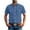 Blue, variant on CHGBMOK Mens Shirts Linen Short Sleeve Casual Beach Summer Wedding Button Down Tops,Sizes S-3XL