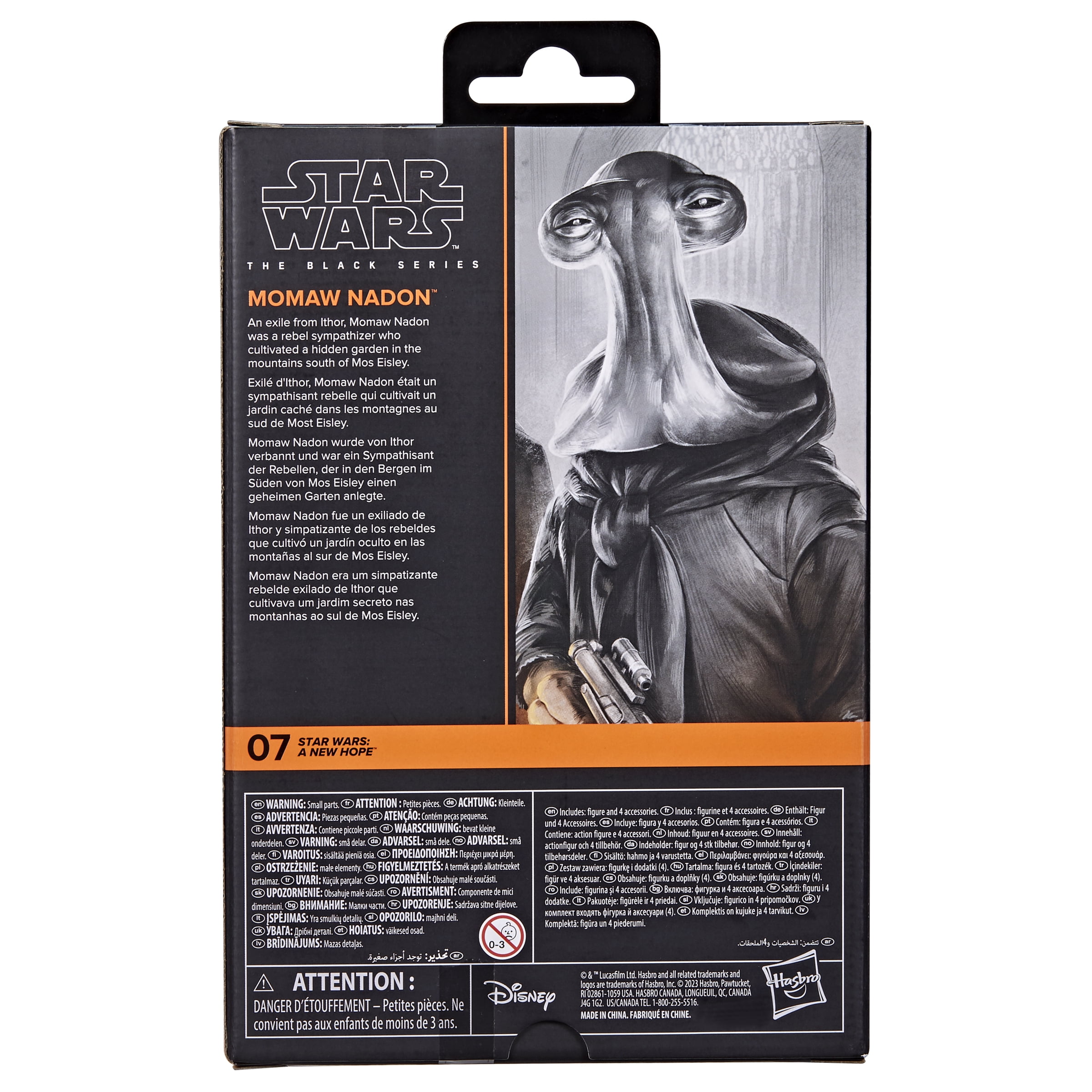Star Wars the Black Series Momaw Nadon, Star Wars: A New Hope Deluxe Action Figure (6”)