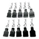 thumbnail image 2 of 10 clips para carrocería de coche RC con pasadores R y 10 pestañas para modelos SCX24 1/24 1/18 RC. Negro, 2 of 4