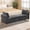 Dark Gray, variant on BaseBeauty 66" Storage Bench for Bedroom, End of Bed Bench with Gold Legs, Black Bench for Bedroom with 2 Pillows, Velvet
