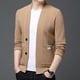 thumbnail image 5 of Chaquetas tipo suéter de punto de lana para hombre, abrigo tipo suéter de alta calidad, 5 of 5