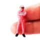 thumbnail image 3 of Figuras de diorama de personajes pintados a escala 1:64, muñecos de carreras con personalidad, decoración de escena callejera para Matchbox Collectibles, escala S. Rosa roja, 3 of 9