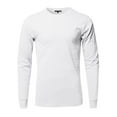 thumbnail image 2 of FashionOutfit Men's Causal Solid Basic 100% Ring Spun Cotton Long Sleeve T-shirt, 2 of 4