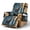 Blue-Deer Forest, variant on SCRAWLGOD Wolf Sunflower Print Recliner Chair Cover Washable Anti Scratch Recliner Slipcover Non Slip Reclining Chair Cover with Pocket