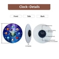 thumbnail image 4 of Glow in the Dark Wall Clock for Children Room - Slient Wall Clock Non Ticking - Blue Big Wall Clock Battery Operated 16 Inch, 4 of 6