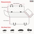 thumbnail image 6 of DGS Pet Products Dirty Dog 3-in-1 Car Seat Cover and Hammock Cool Grey 54" x 61" x 2", 6 of 6